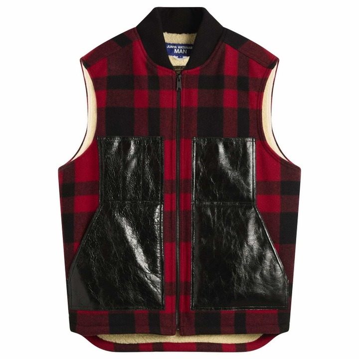 Photo: Junya Watanabe MAN Men's x Filson Wool Vest in Red