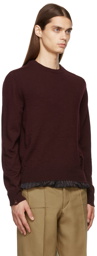 Maison Margiela Burgundy Anonymity Of The Lining Sweater