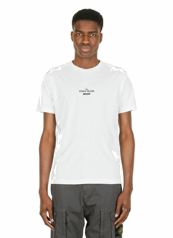 Photo: Logo Print T-Shirt in White