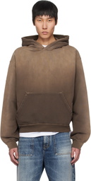 1017 ALYX 9SM Brown Garment Dye Boxy Hoodie