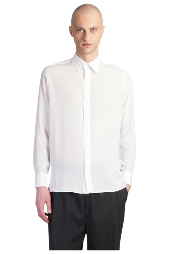 Photo: Laneus Shirt In White Silk