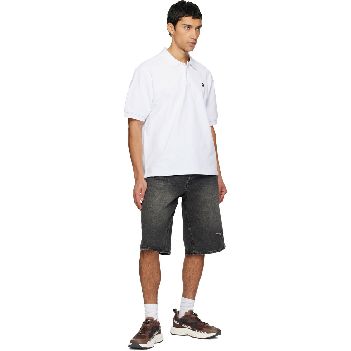 BAPE Brown Kazuki Kuraishi Edition Shark STA Sneakers