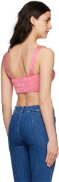 Moschino Pink All-Over Tank Top