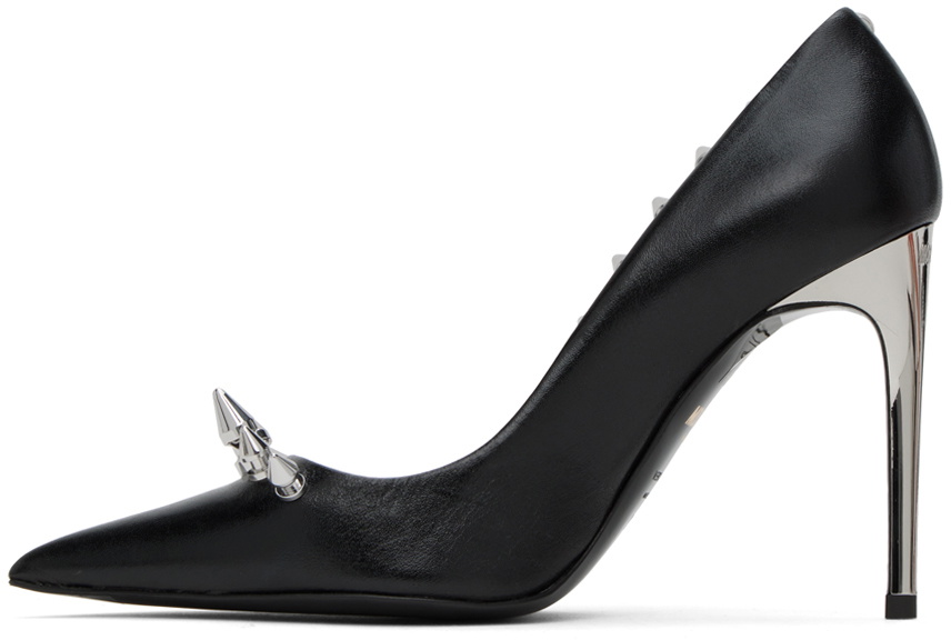 Moschino Black Spikes Heels