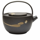 ferm LIVING Koyo Teapot in Dark Brown/Buff 
