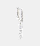Persée 18kt gold single earring with diamonds
