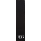 Valentino Black Valentino Garavani VLTN Scarf