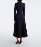 Safiyaa Asymmetric crêpe cocktail dress