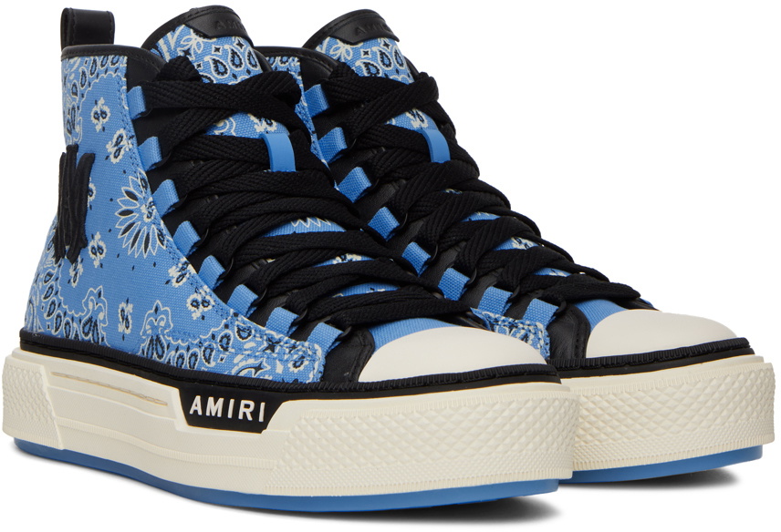 AMIRI アミリ BANDANA COURT HI SNEAKER PS23MFS007-100 バンダナ柄