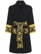 VERSACE - Barocco & Robe Cotton Bathrobe