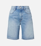 Slvrlake High-rise denim Bermuda shorts
