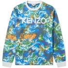 Kenzo Archive Print Paris Logo Fleece Crew Sweat