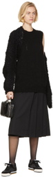 Tricot Comme des Garçons Black Bow Wrap Skirt