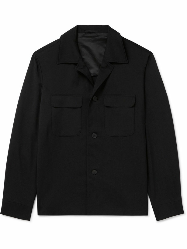 Photo: Mr P. - Wool-Twill Overshirt - Black