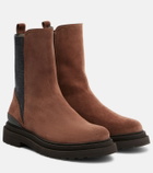 Brunello Cucinelli Monili suede Chelsea boots