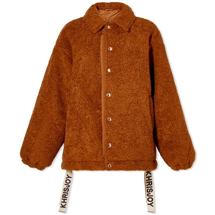 Photo: Khrisjoy Women's Coach Pile Jacket in Caramel