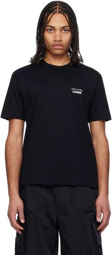 Photo: Comme des Garçons Homme Black Logo T-shirt