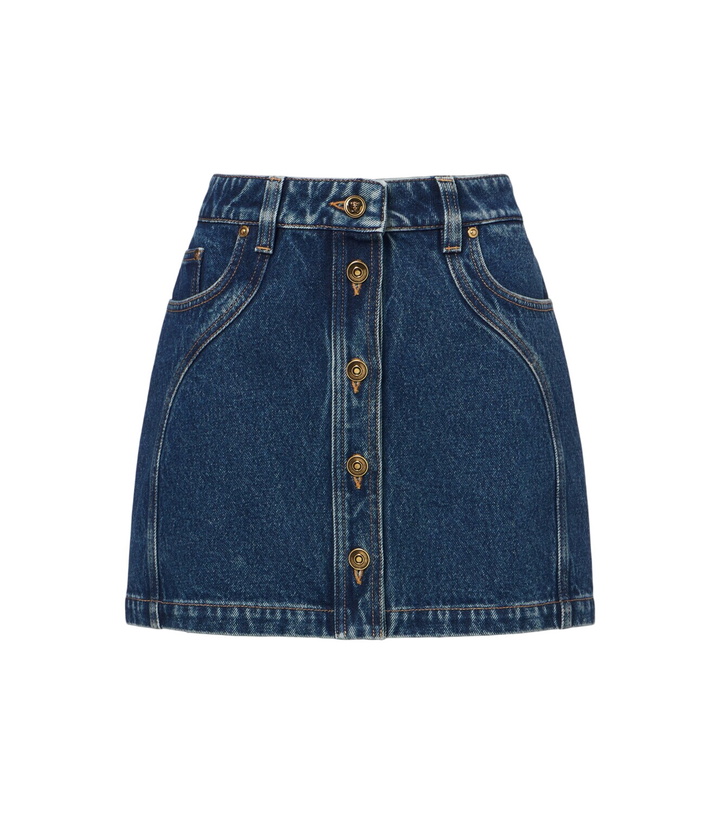 Photo: Versace Denim miniskirt