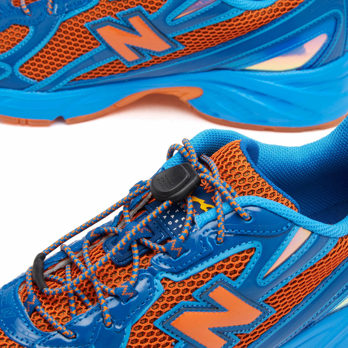 New Balance x Amine 740 Sneaker in Blue/Orange New Balance