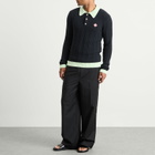 Casablanca Men's Boucle Polo in Black