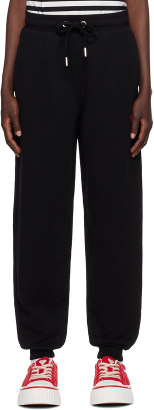 Photo: AMI Paris Black Ami de Cœur Lounge Pants