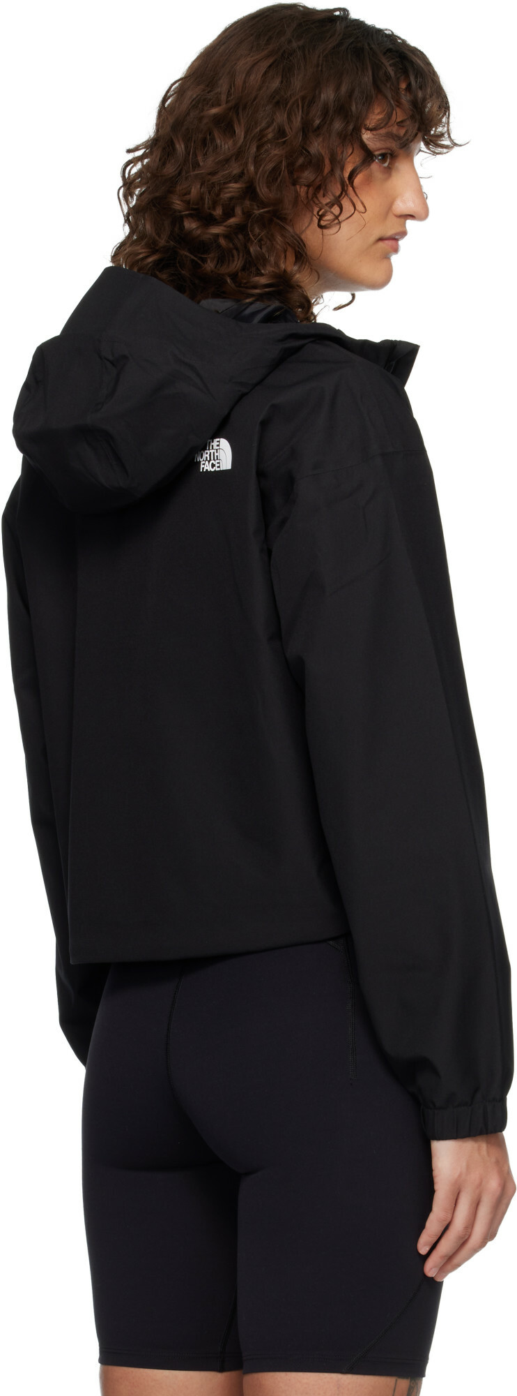 The North Face Black Quest Cropped Waterproof Rain Jacket