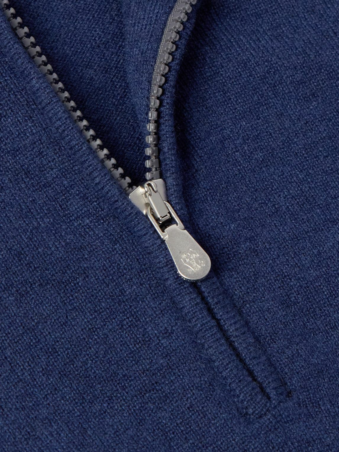 Brunello Cucinelli - Cashmere Half-Zip Sweater - Blue