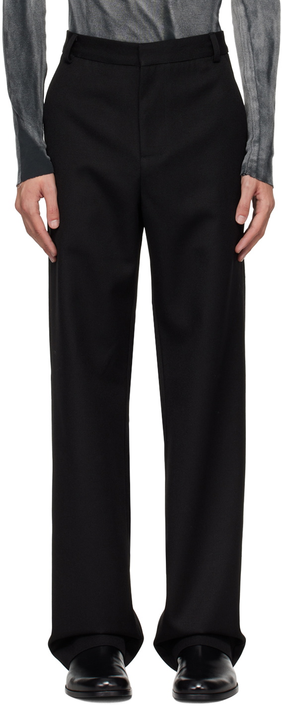 Edward Cuming Gray Paneled Trousers Edward Cuming