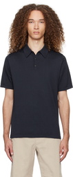 Sunspel Navy Three-Button Polo