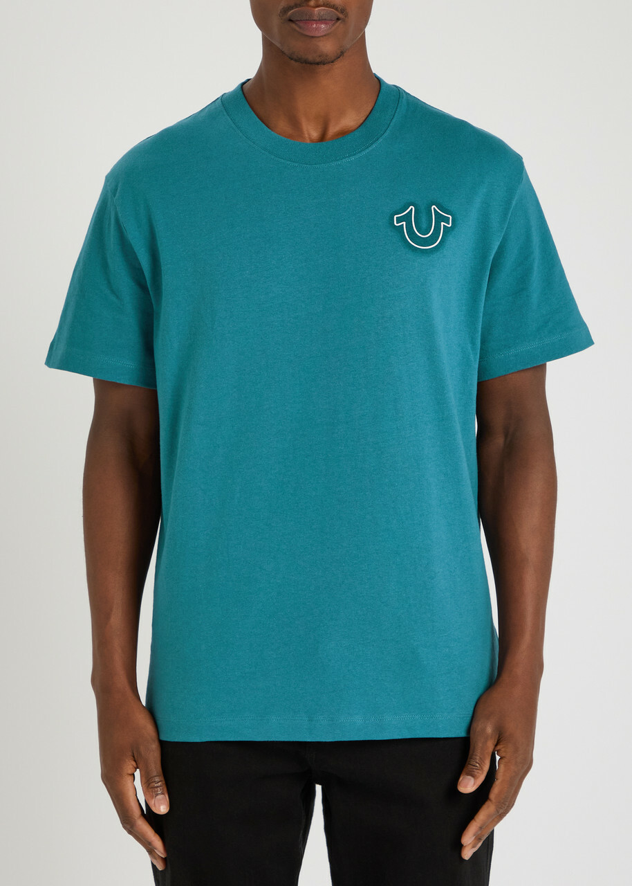 True Religion Vintage Puff Buddha Cotton T-shirt Charcoal