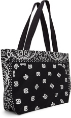 Rhude SSENSE Exclusive Black Bandana Tote Bag