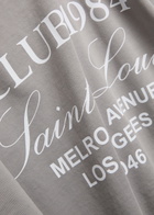 Club 1984 Melrose Printed Cotton T-shirt Grey