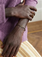 Miansai - Cruz Gold-Tone and Leather Bracelet - Brown