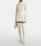 Aya Muse Cursa cashmere sweater dress and socks