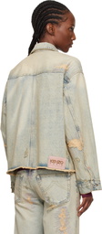 Kenzo Blue Kenzo Paris Denim Trucker Jacket