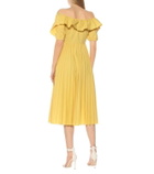 REDValentino Off-shoulder cotton-blend midi dress