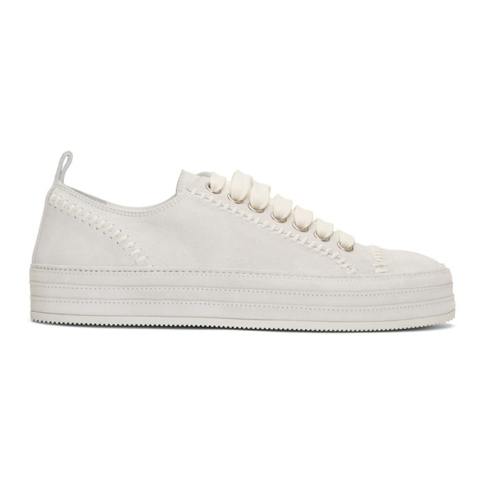 Photo: Ann Demeulemeester White Suede Sneakers