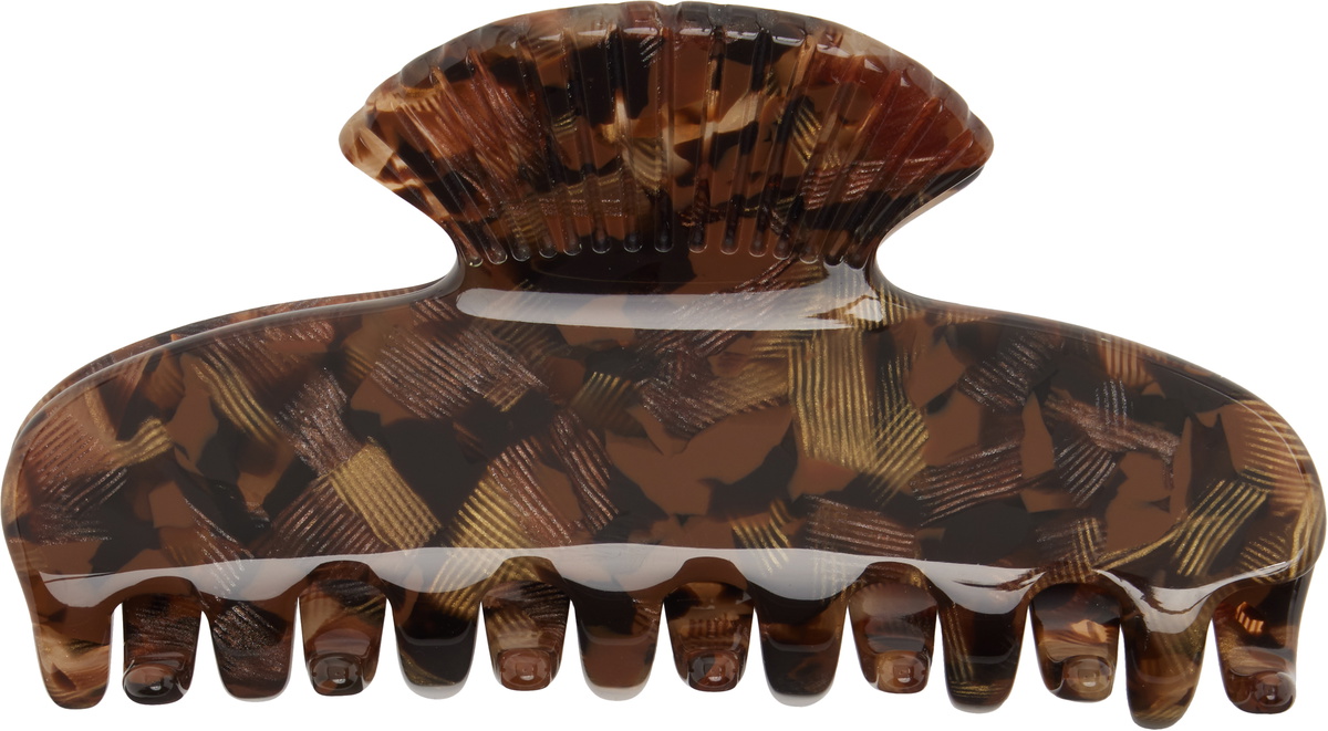Sophie Buhai Brown Small Fan Shell Claw Clip