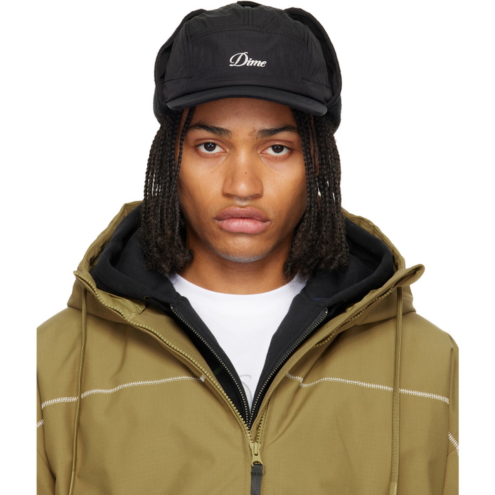 Photo: Dime Black Cursive Earflap Cap