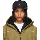 Dime Black Cursive Earflap Cap