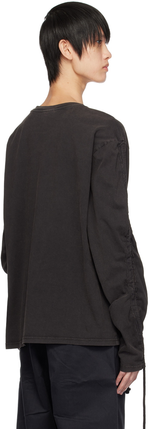 BLUEMARBLE Black Drawstring Long Sleeve T-Shirt