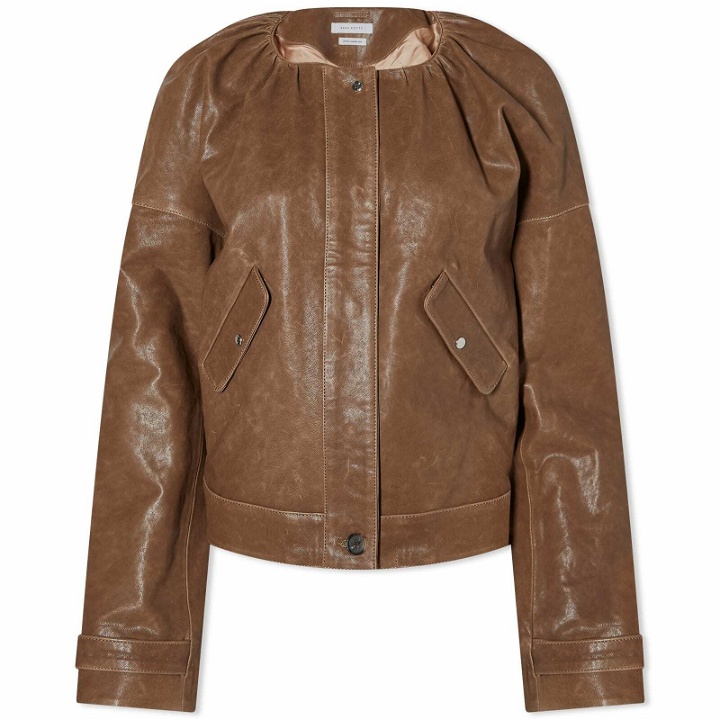 Photo: Saks Potts Women's Margeta Leather Jacket in Brown