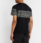 Fendi - Logo-Print Cotton-Jersey T-Shirt - Black