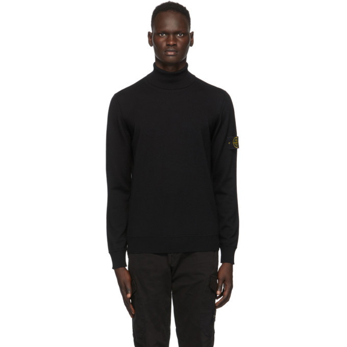 Photo: Stone Island Black Wool Turtleneck