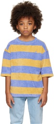 Repose AMS Kids Blue & Tan Striped T-Shirt