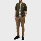Fred Perry Men's Button Through Knitted Shirt in Uniform Green