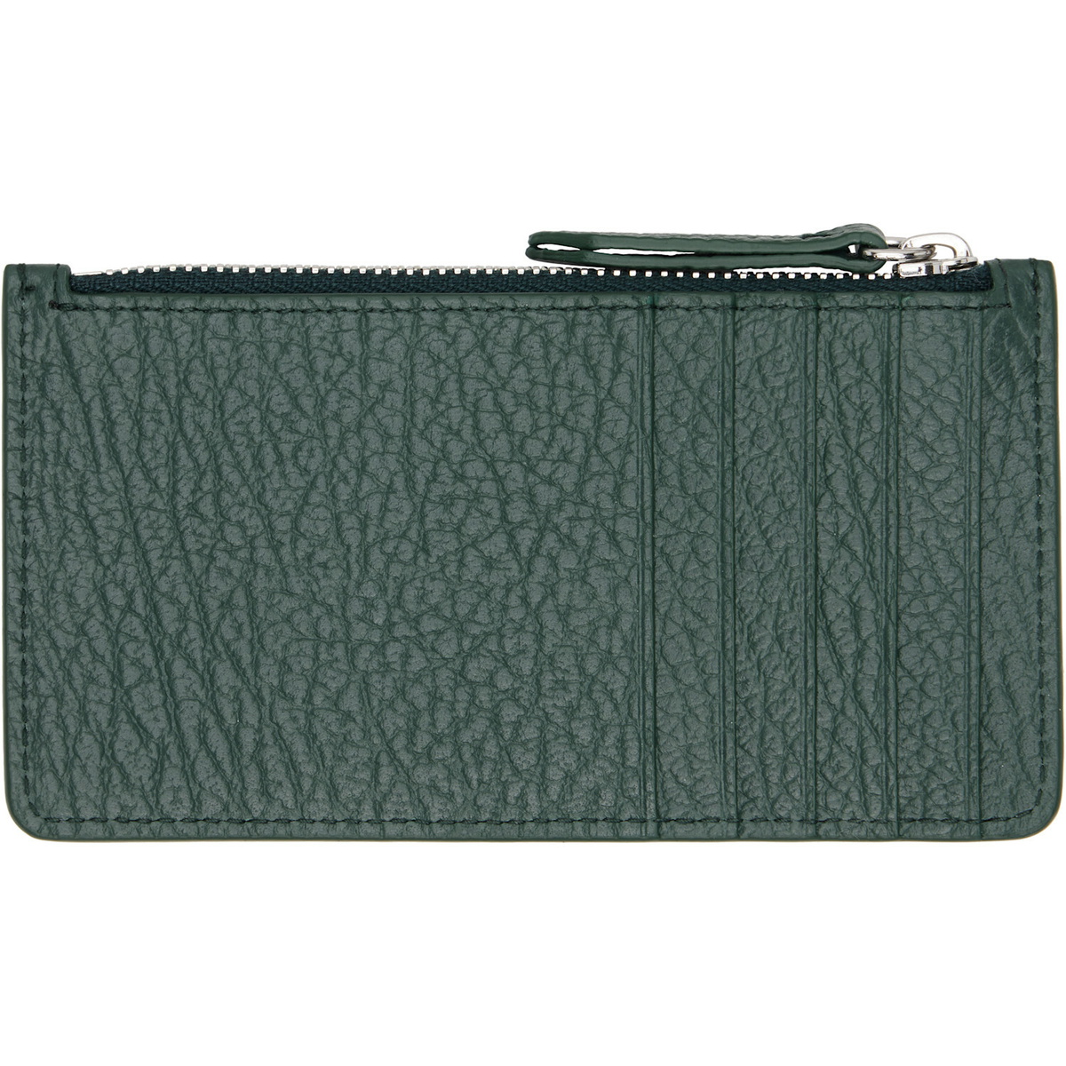 Maison Margiela Green Four Stitches Card Holder