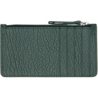 Maison Margiela Green Four Stitches Card Holder