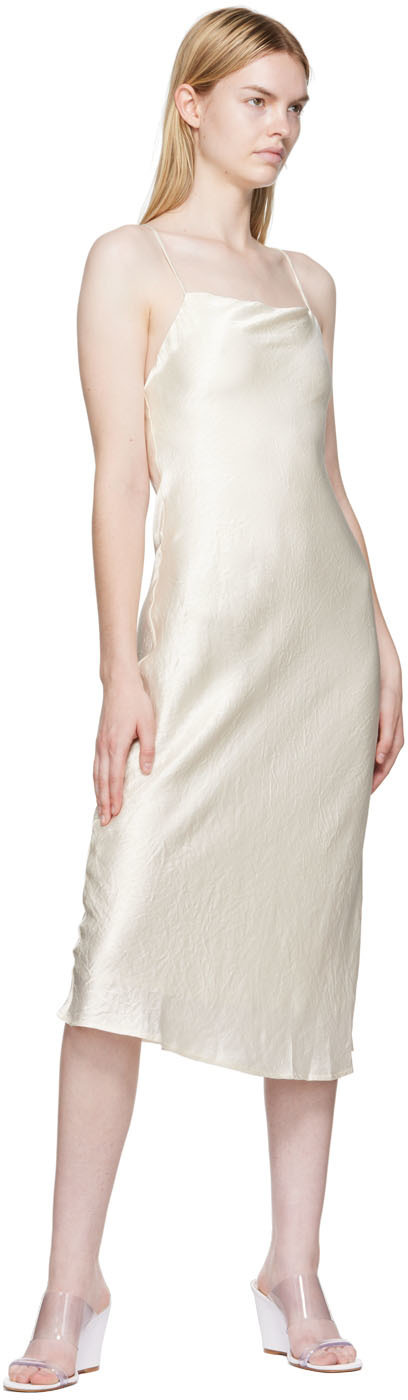THIRD FORM Off-White Crush Midi Dress