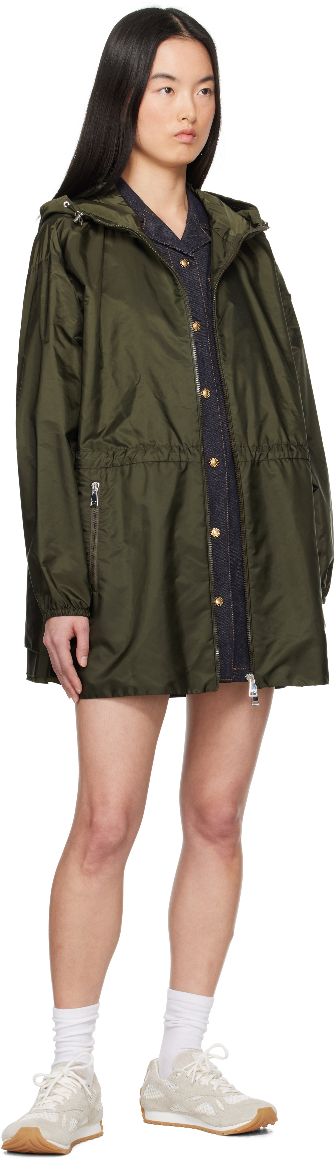 Moncler Green Wete Hooded Jacket Moncler